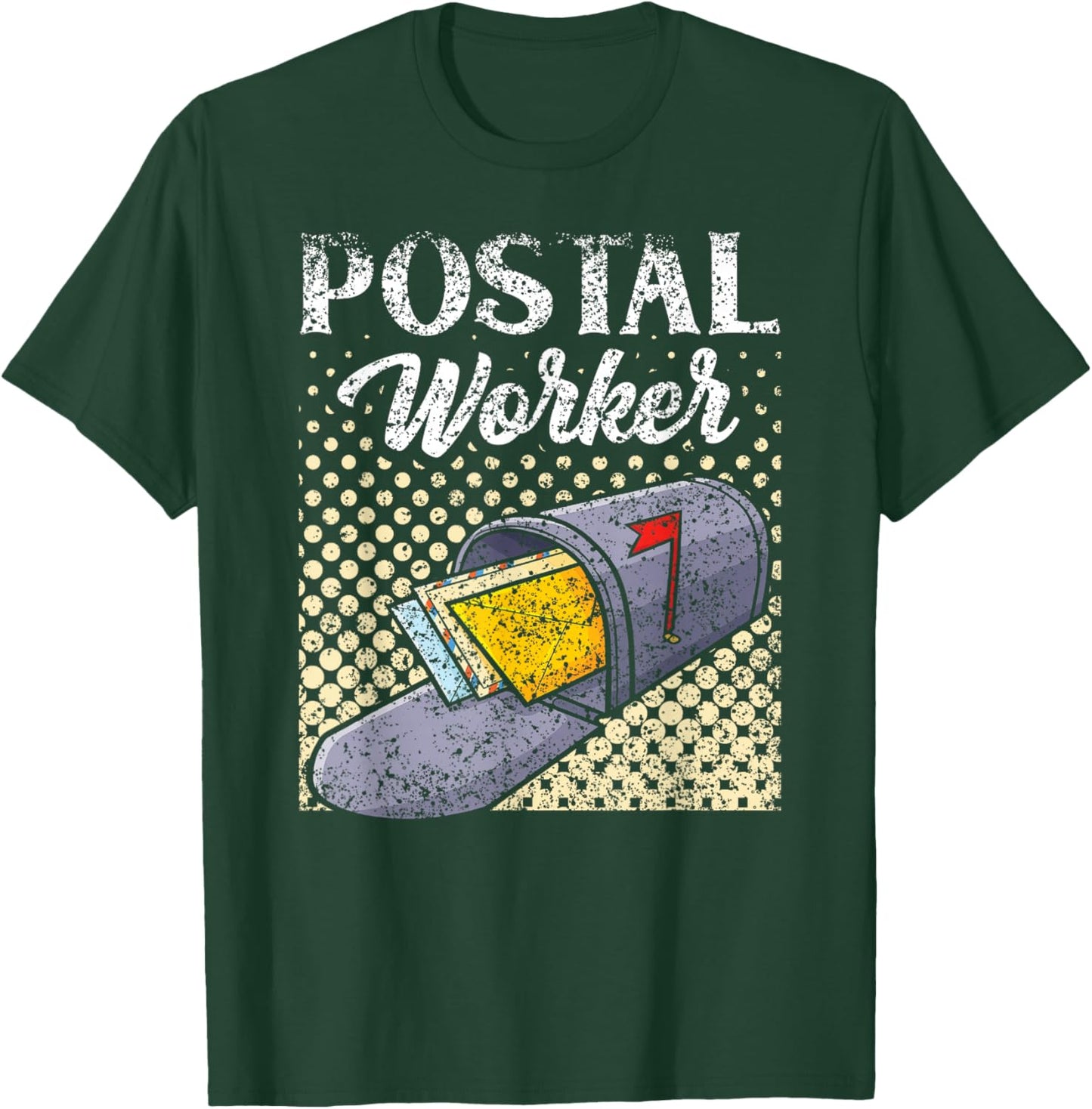 Postal Worker Mailman Mail Postman Courier T-Shirt - T-Shirt | Forest