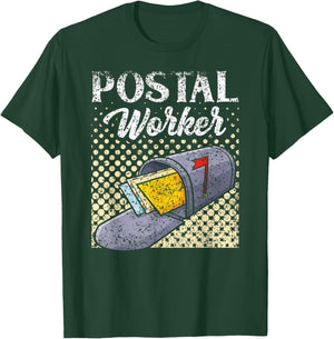 Postal Worker Mailman Mail Postman Courier T-Shirt - T-Shirt | Forest