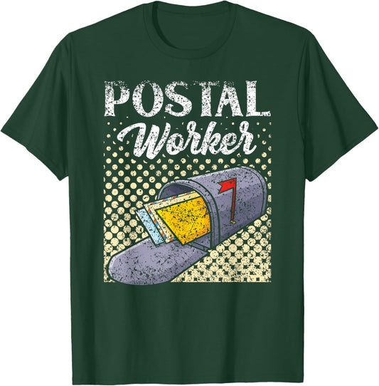 Postal Worker Mailman Mail Postman Courier T-Shirt - T-Shirt | Forest