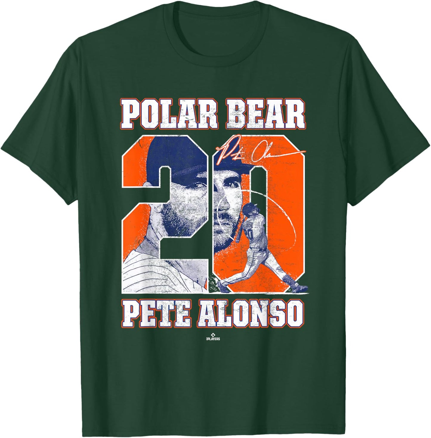 Polar Bear Pete Alonso New York MLBPA T-Shirt - T-Shirt | Forest