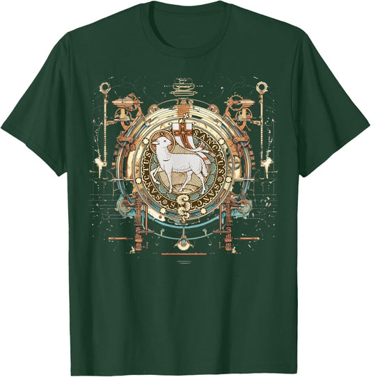 Agnus Dei Sanctus Traditional Latin Mass Catholic T-Shirt - T-Shirt | Forest