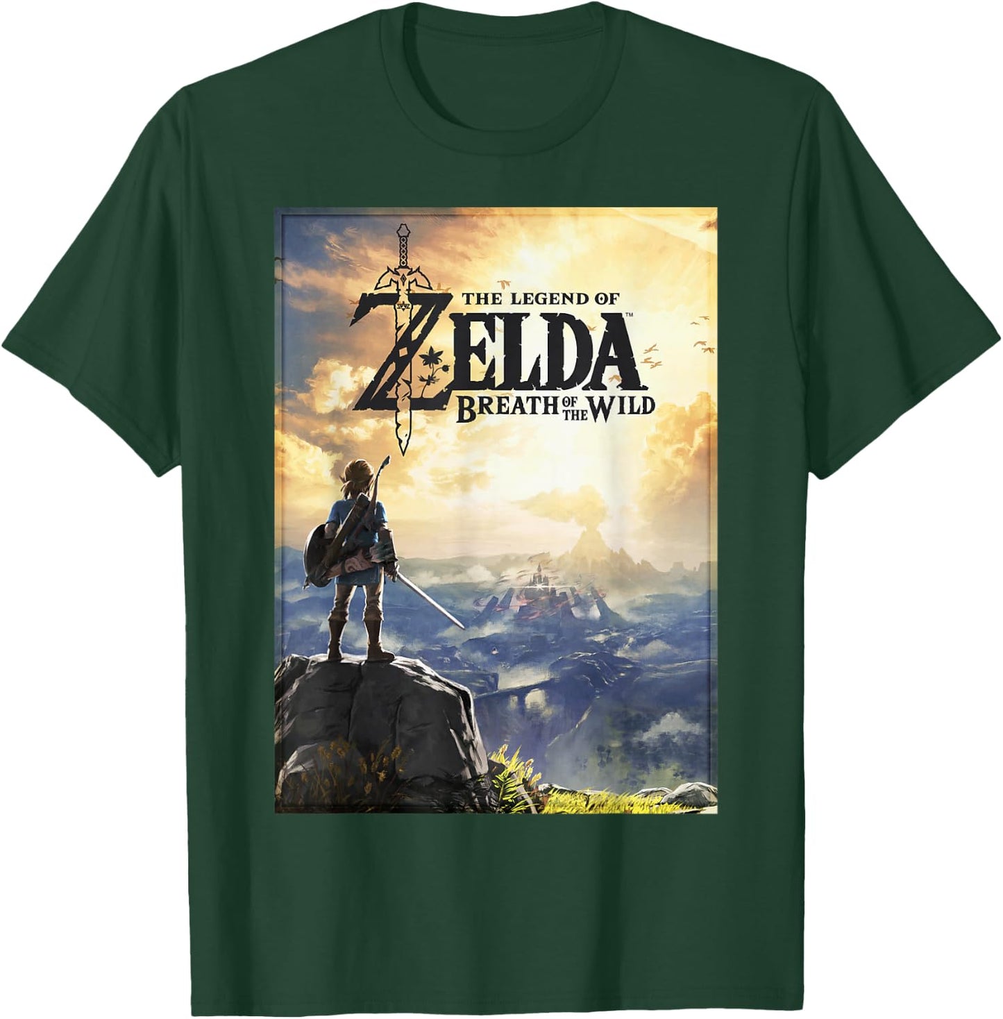 The Legend of Zelda Breath of The Wild Link Horizon Poster Small T-Shirt - T-Shirt | Forest
