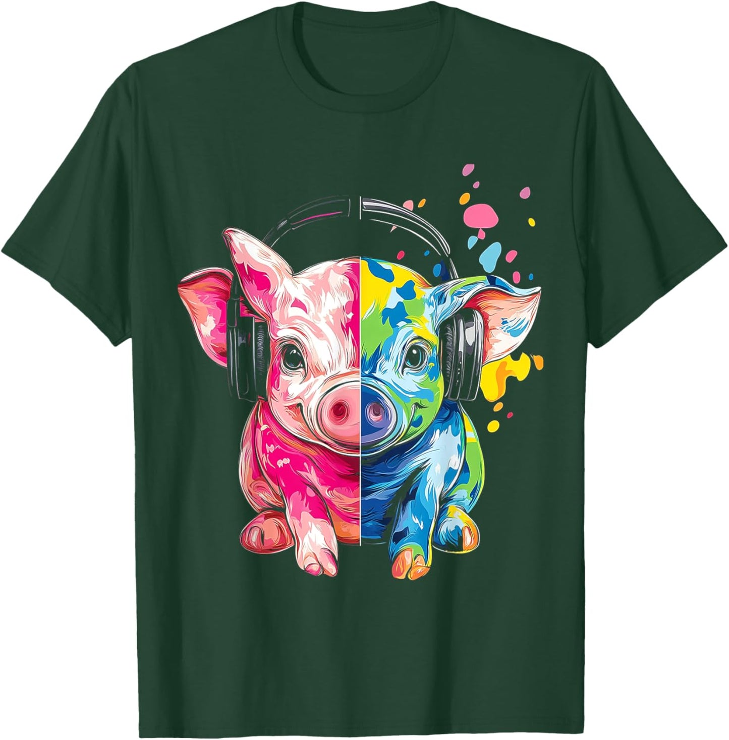 Piglet Illustration Animal Piglet T-Shirt - T-Shirt | Forest