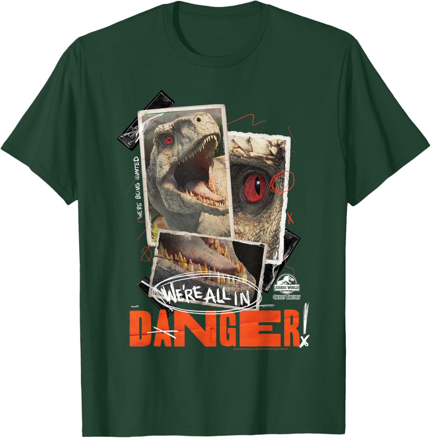 Jurassic World: Chaos Theory Danger T-Shirt - T-Shirt | Forest