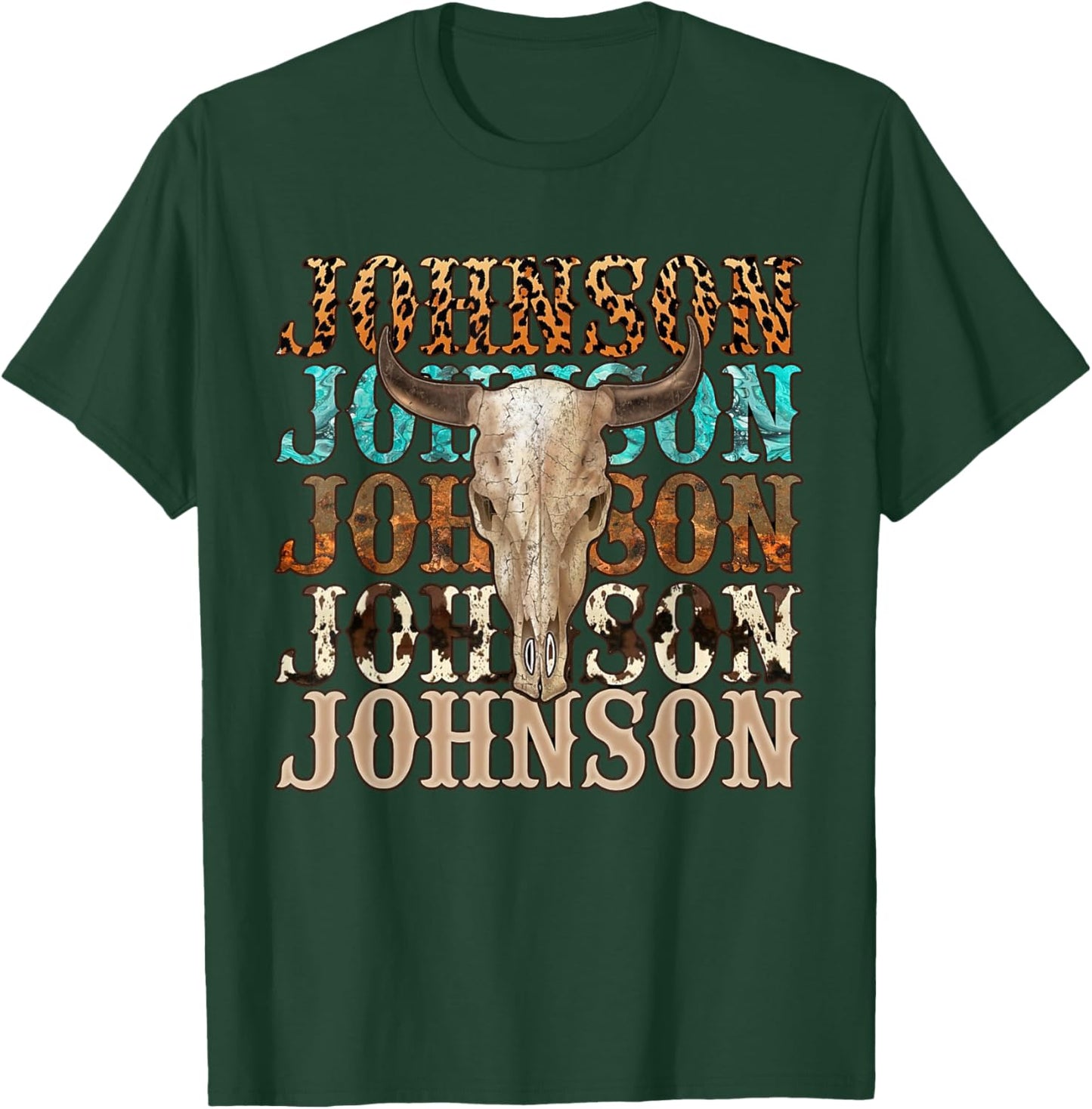 Retro Cojo Johnson Bull Skull Music Country 70s Cowboys Boot T-Shirt - T-Shirt | Forest