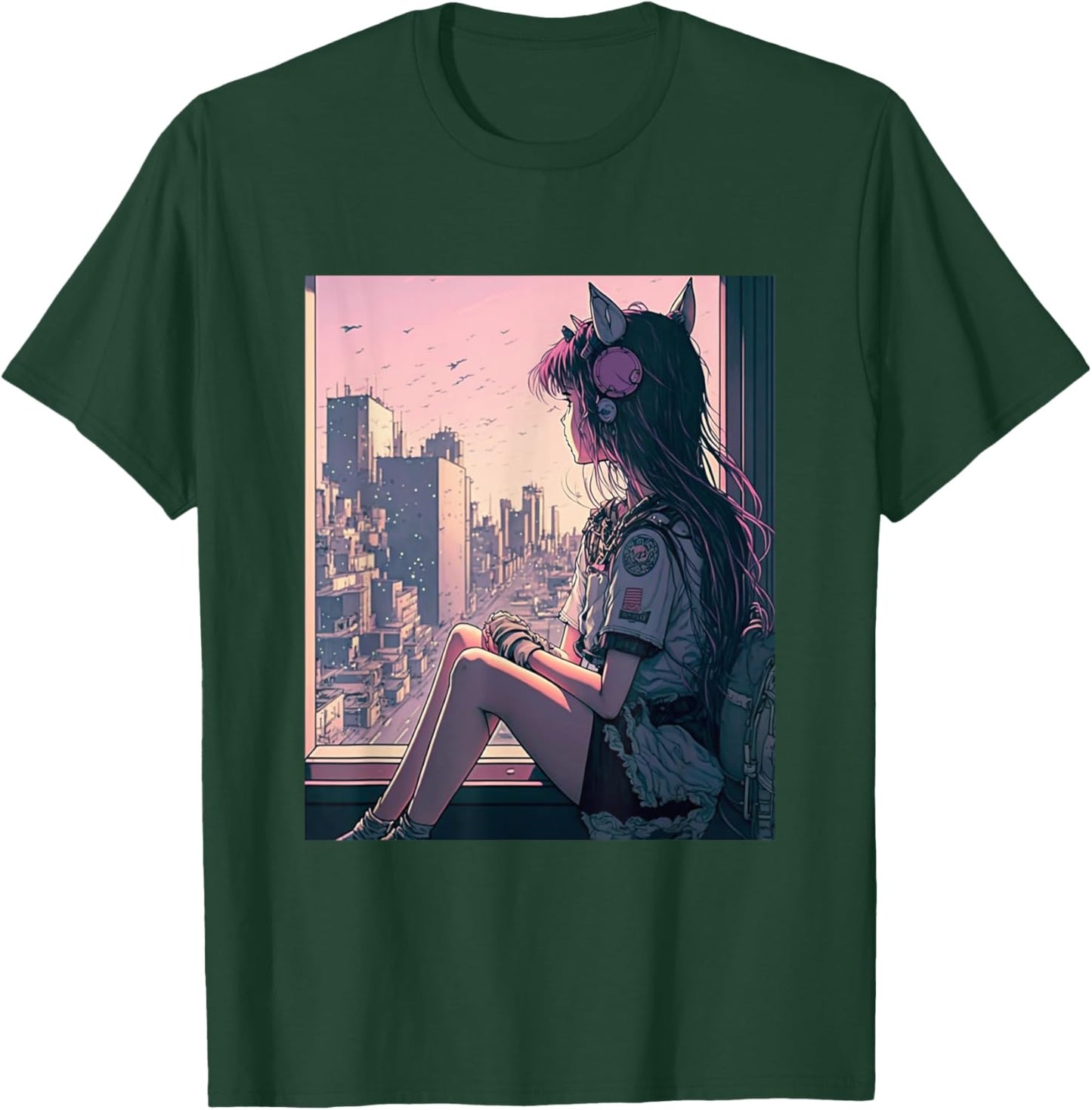 Anime Girl Waifu Tokyo T-Shirt - T-Shirt | Forest
