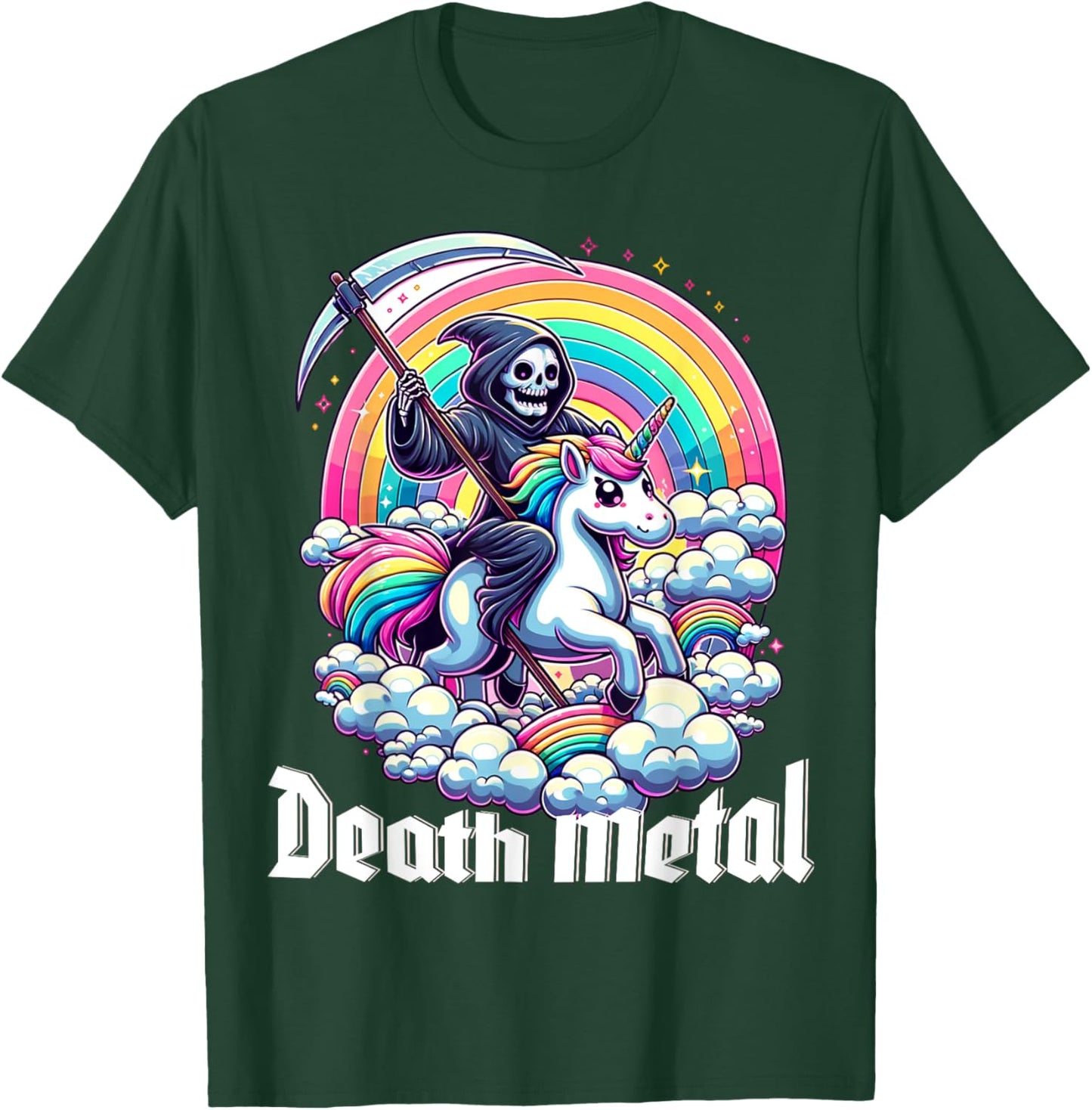 Unicorn Death Metal T-Shirt - T-Shirt | Forest