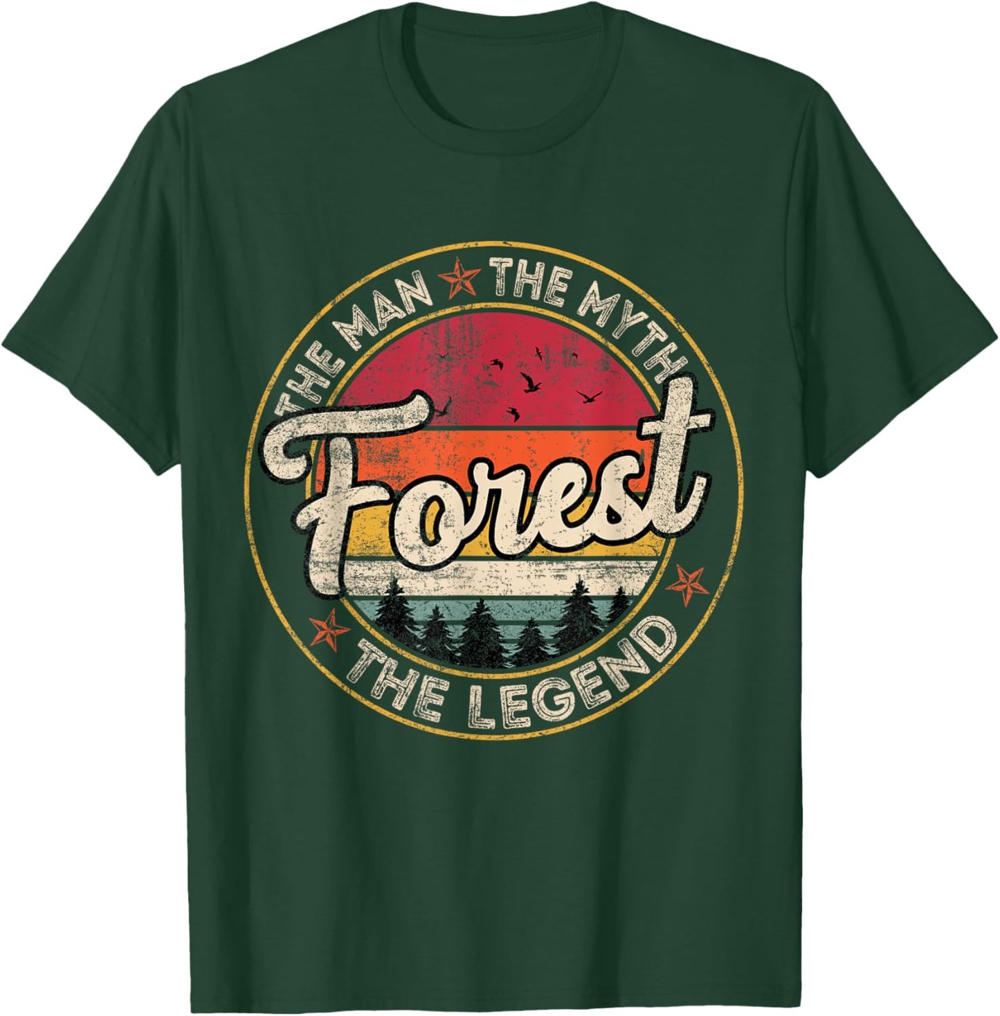 Forest The Man The Myth The Legend Personalized Name T-Shirt - T-Shirt | Forest