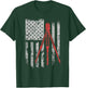 Tripod Survey Flag America 4th July Land Surveyor T-Shirt - T-Shirt | Forest