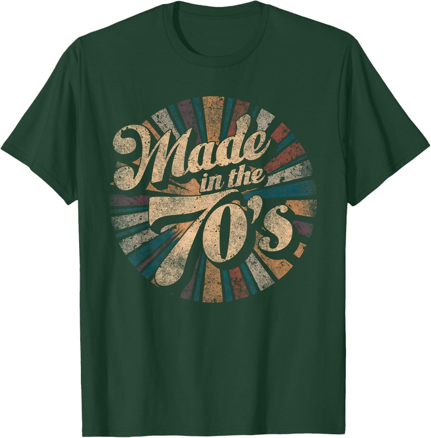 Retro Vintage 70s Party Design Made In The 70's T-Shirt - T-Shirt | Forest