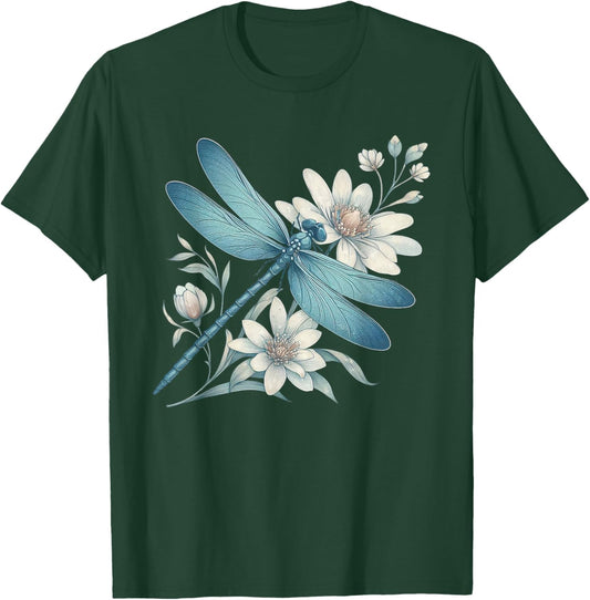 Dragonfly Casual Summer Women T-Shirt - T-Shirt | Forest