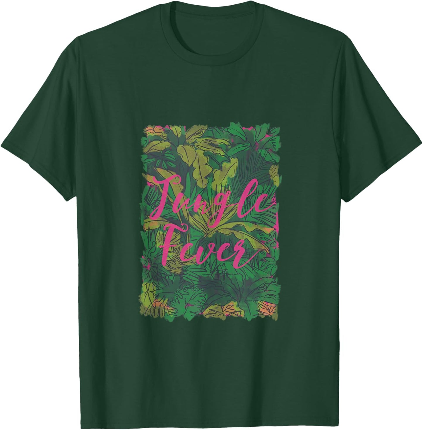 Jungle Fever Palm Trees Party Tropic Vibes Gift Girls Boys T-Shirt - T-Shirt | Forest