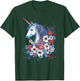 Patriotic Unicorn Red White Blue - Girls 4th of July T-Shirt - T-Shirt | Forest