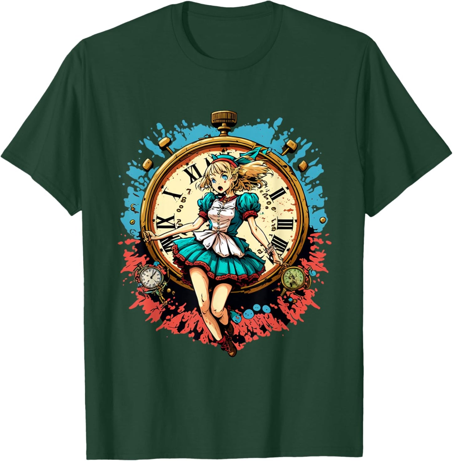 Anime Alice in Wonderland T-Shirt - T-Shirt | Forest