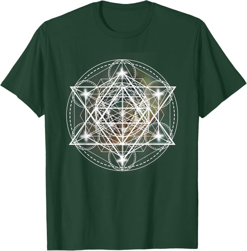 Metatron Cube Sacred Geometry Shirt - Spiritual Yoga