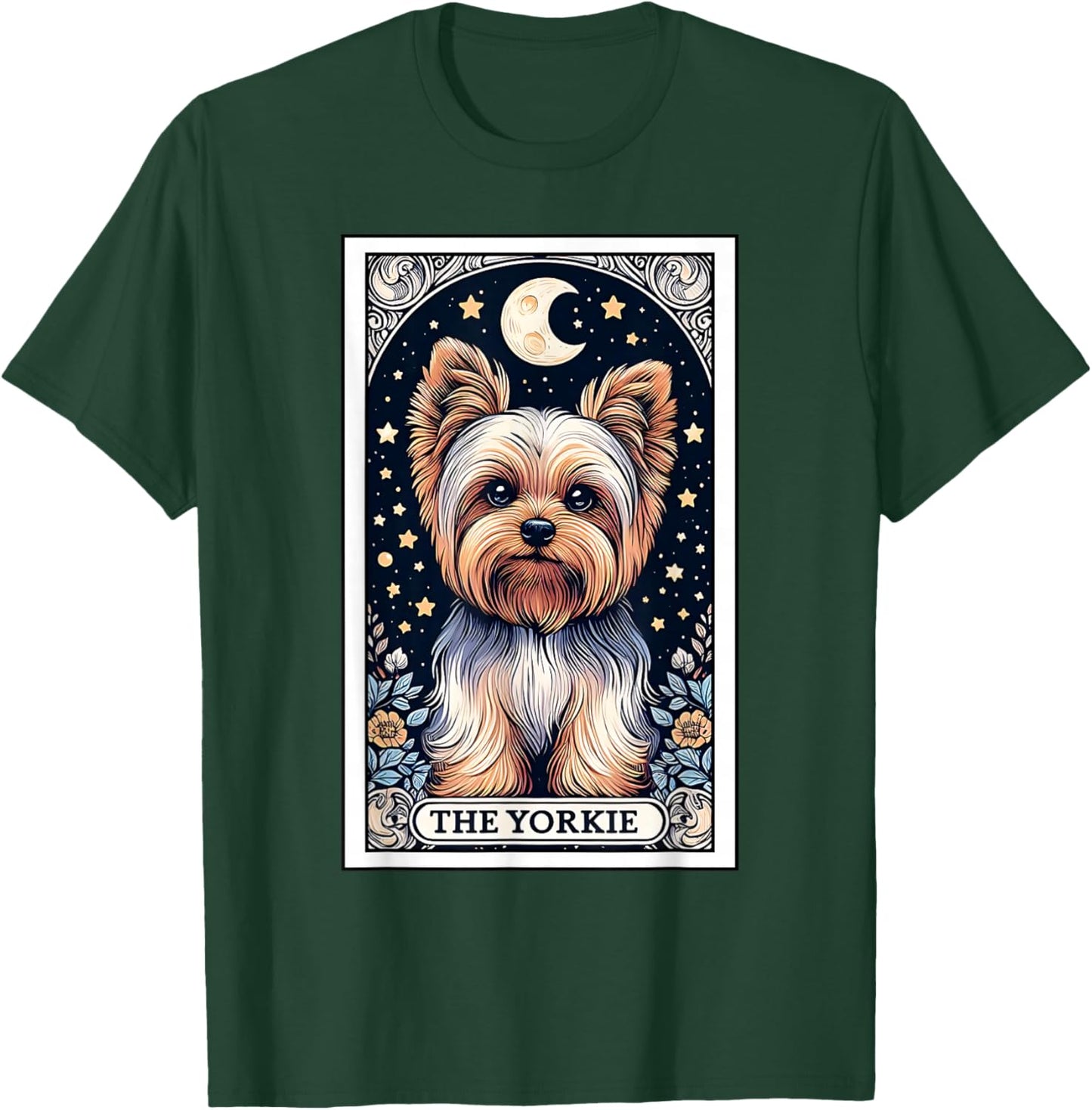 The Yorkie Tarot Card Yorkshire Terrier Dog Lover Men Women. T-Shirt - T-Shirt | Forest
