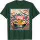 Anime, Axolotl, Ramen, Black, Small, Short Sleeve T-Shirt - T-Shirt | Forest