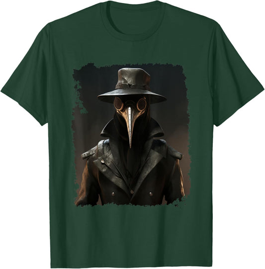 Bird Plague Doctor T-Shirt - T-Shirt | Forest