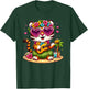 Funny Tiger Hawaiian Costume Kids Summer Vacation Tiger T-Shirt - T-Shirt | Forest