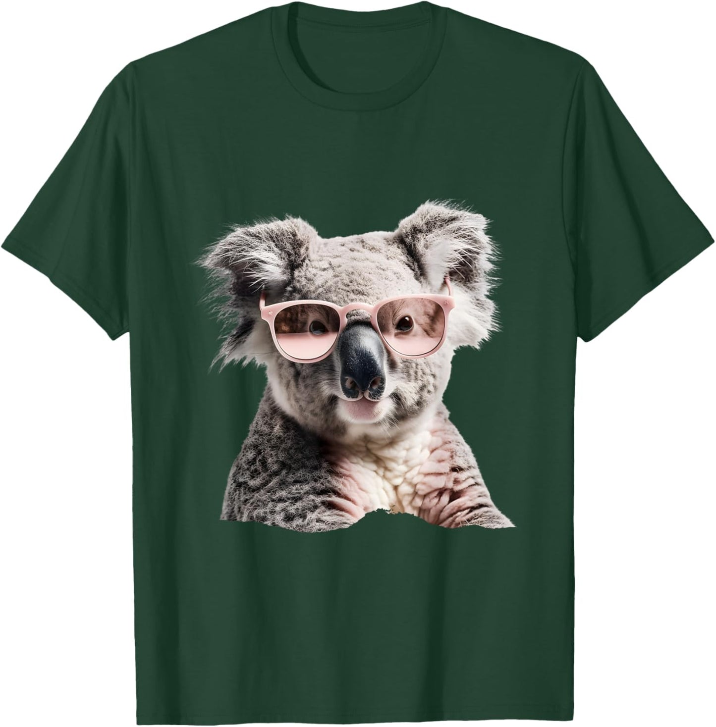 Cute koala with pink sunglasses, Australia, happiness T-Shirt - T-Shirt | Forest