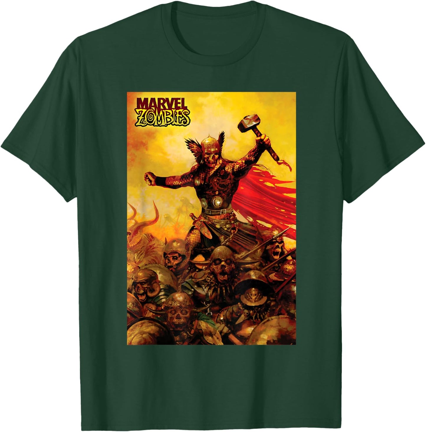 Marvel Zombies Thor Zombie Poster T-Shirt - T-Shirt | Forest