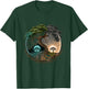Tree Life Yin Yang Moon Sun Day And Night Bonsai Japanese T-Shirt - T-Shirt | Forest