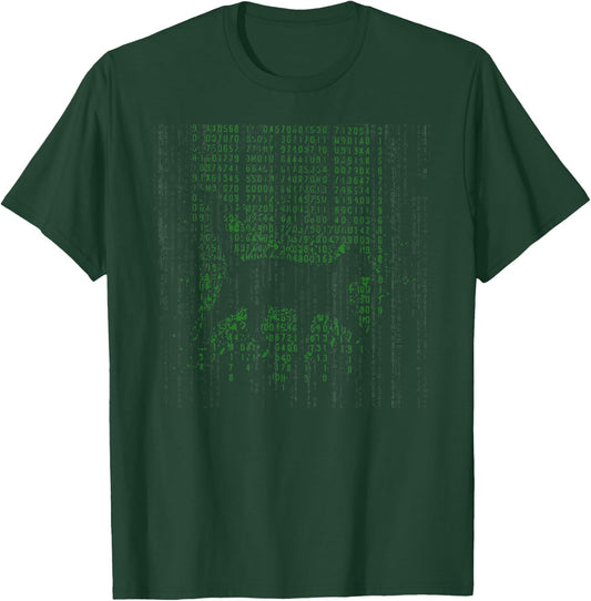 Matrix Cat Art Cool T-Shirt - T-Shirt | Forest