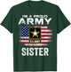 I'm A Proud Army Sister with American Flag for Veteran Gift T-Shirt - T-Shirt | Forest