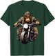 Monkey Motorcycle / Motorcyclist Monkey T-Shirt - T-Shirt | Forest