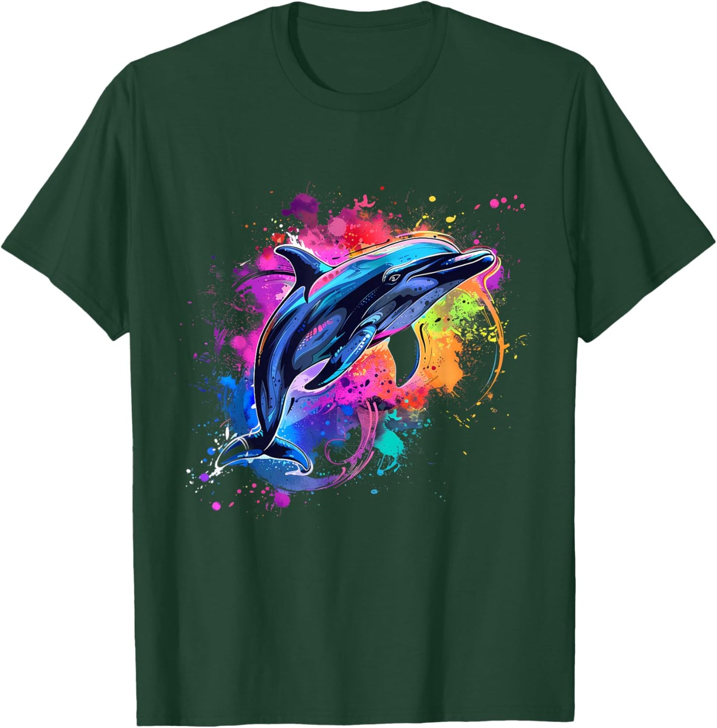 Dolphin Sea Ocean Animal Lover Ocean Sea Dolphin Artwork T-Shirt - T-Shirt | Forest