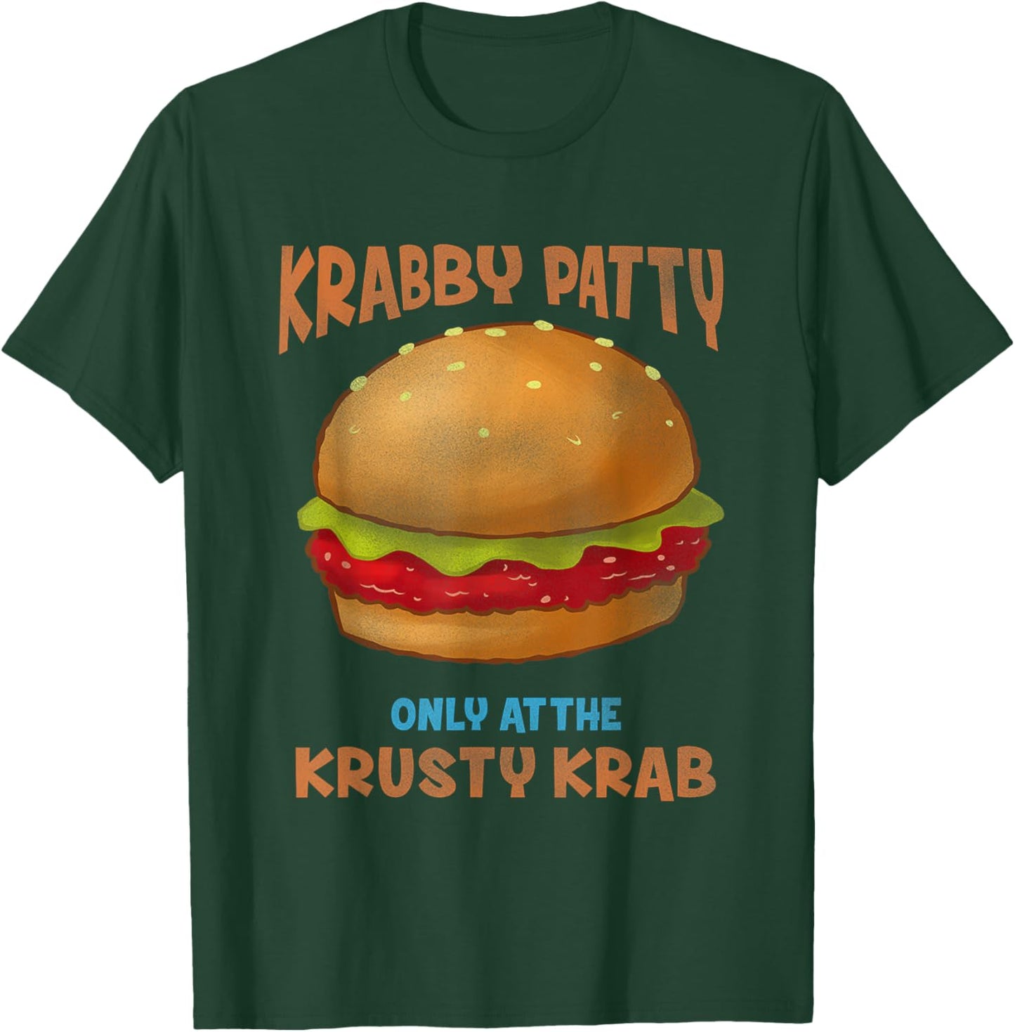 SpongeBob SquarePants Krabby Patty Only At The KK Vintage Ad T-Shirt - T-Shirt | Forest