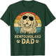 Vintage Newfoundland Dad Dog Lovers Father's Day Men Women T-Shirt - T-Shirt | Forest