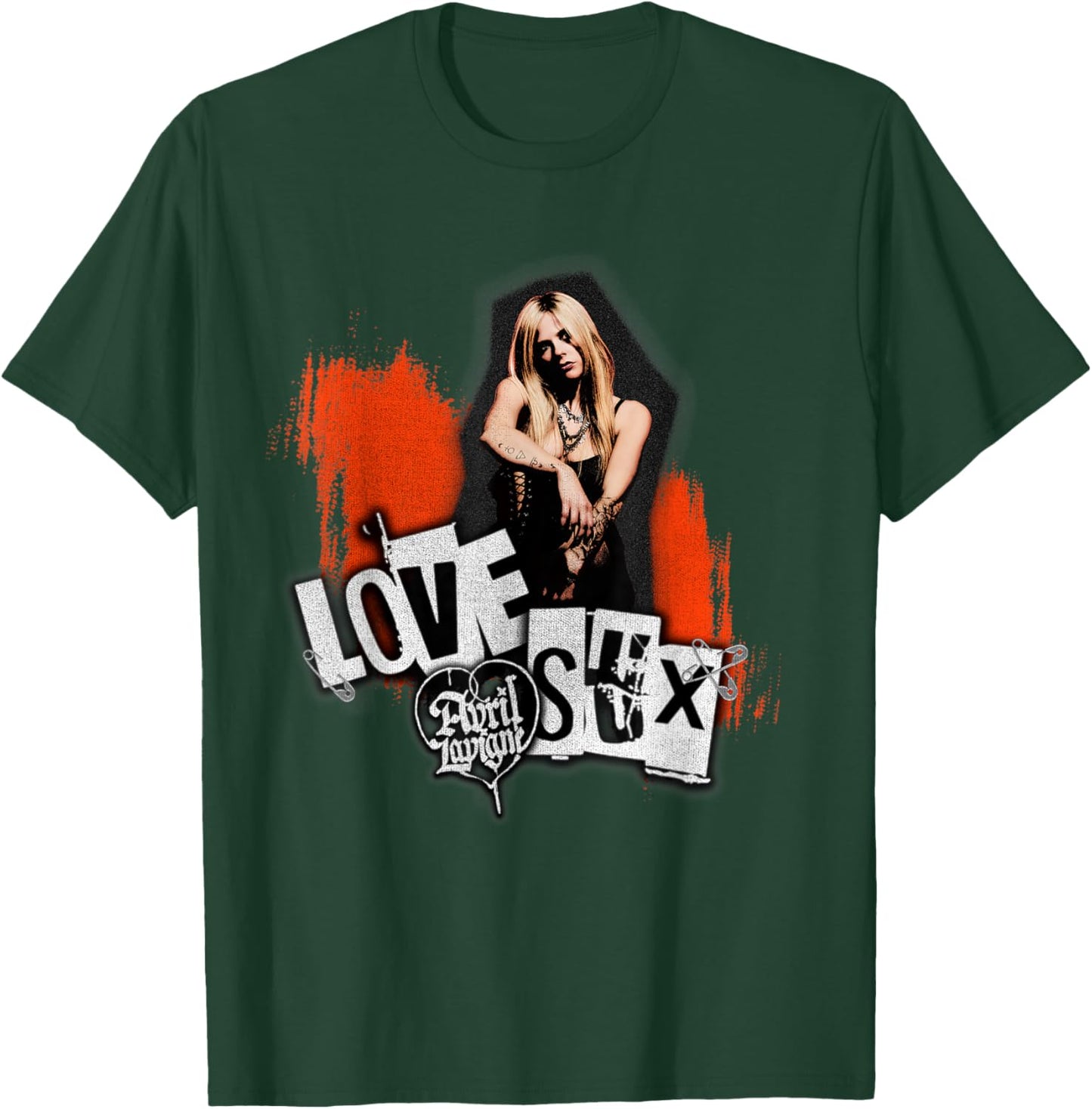 Official Avril Lavigne Love Sux Photo T-Shirt - T-Shirt | Forest