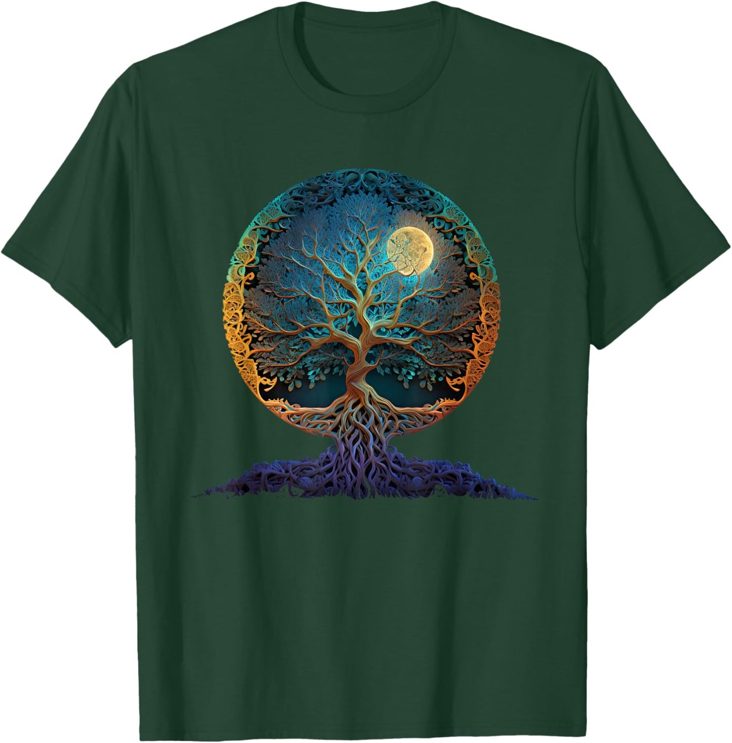 Tree Of Life Yoga Zen Namaste Meditation T-Shirt - T-Shirt | Forest