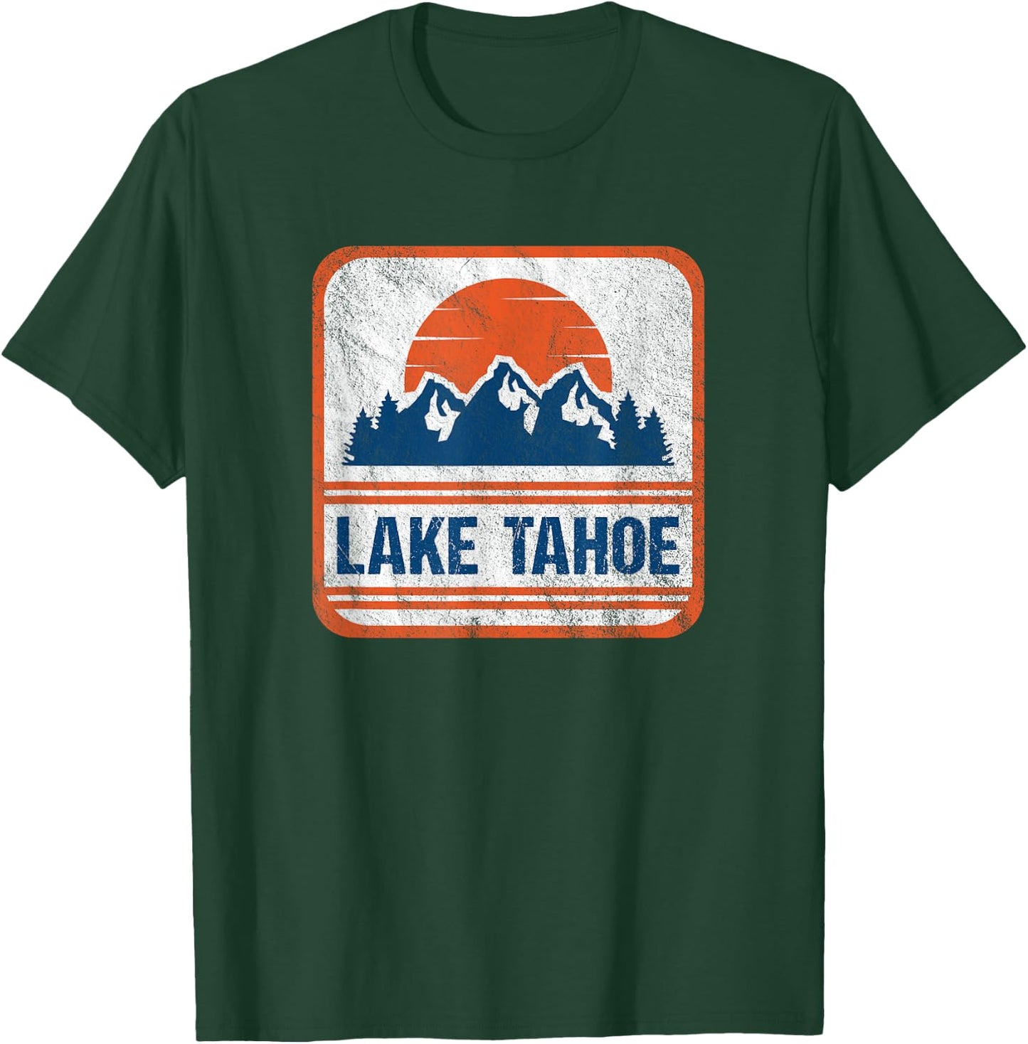 Retro Vintage Lake Tahoe T-Shirt - T-Shirt | Forest