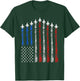 Fighter Jet Airplane USA Flag 4th of July Patriotic T-Shirt - T-Shirt | Forest