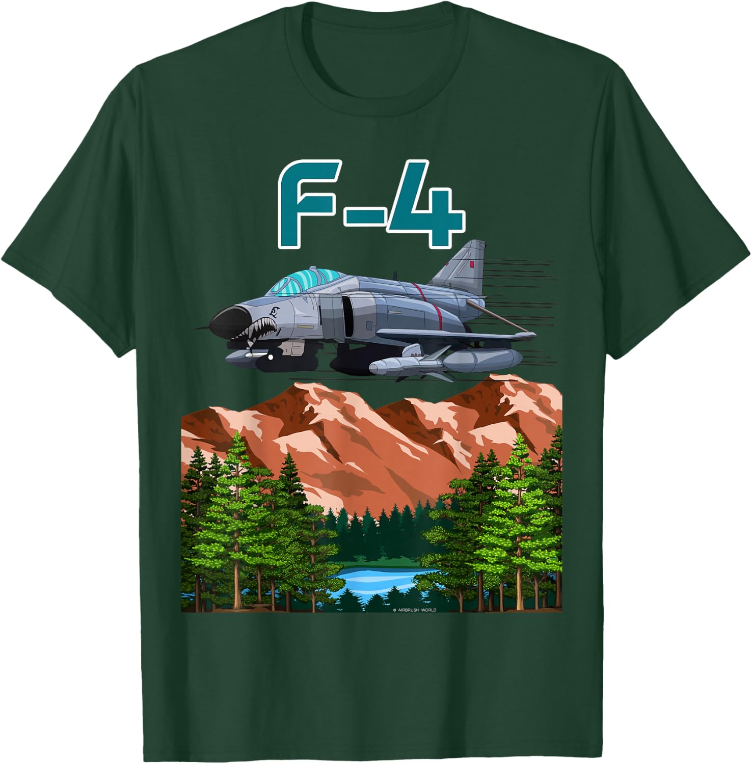 Army Supersonic Jet Military Armed Forces Fighter-Bomber T-Shirt - T-Shirt | Forest