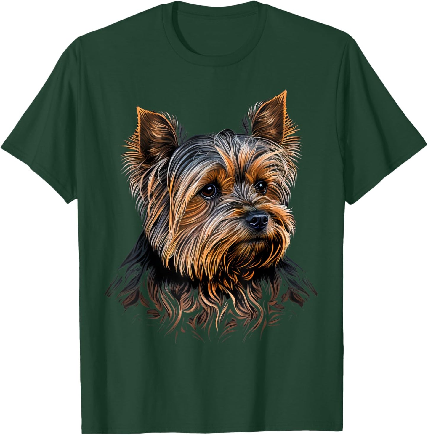 Cute Yorkshire Terrier Dog on Yorkshire Terrier Lover Women Kids T-Shirt - T-Shirt | Forest