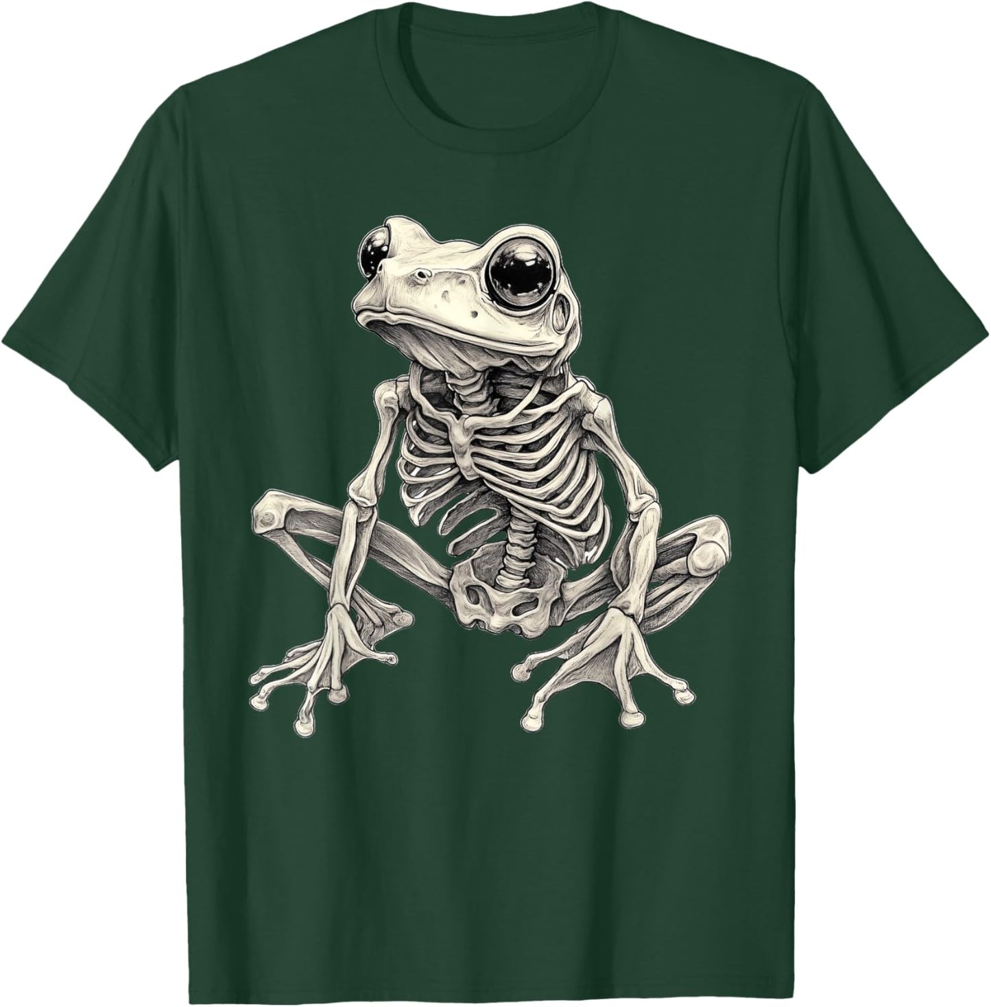 Frog Skeleton Halloween T-Shirt - T-Shirt | Forest