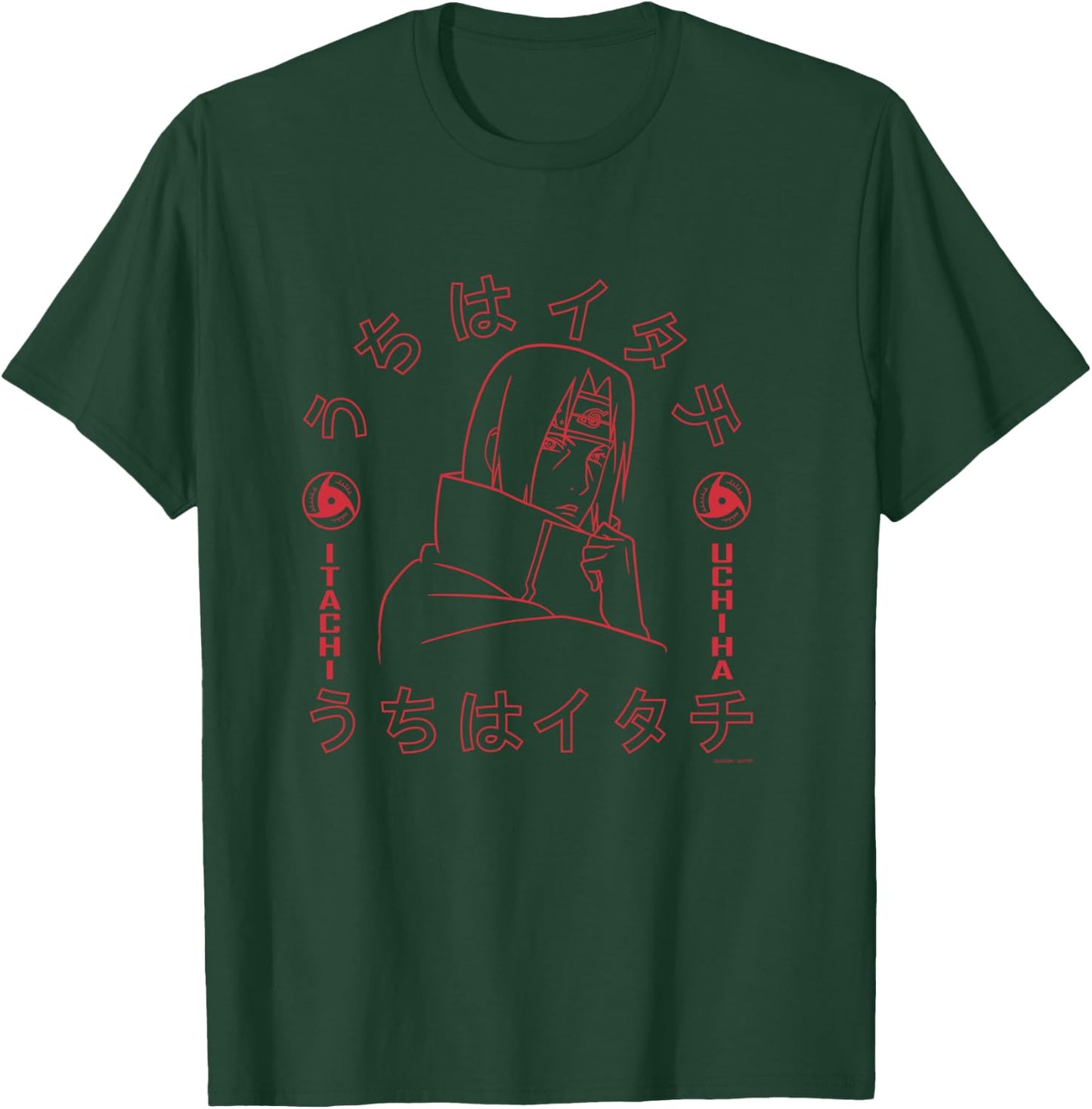 Naruto Shippuden Itachi of The Sharingan T-Shirt - T-Shirt | Forest