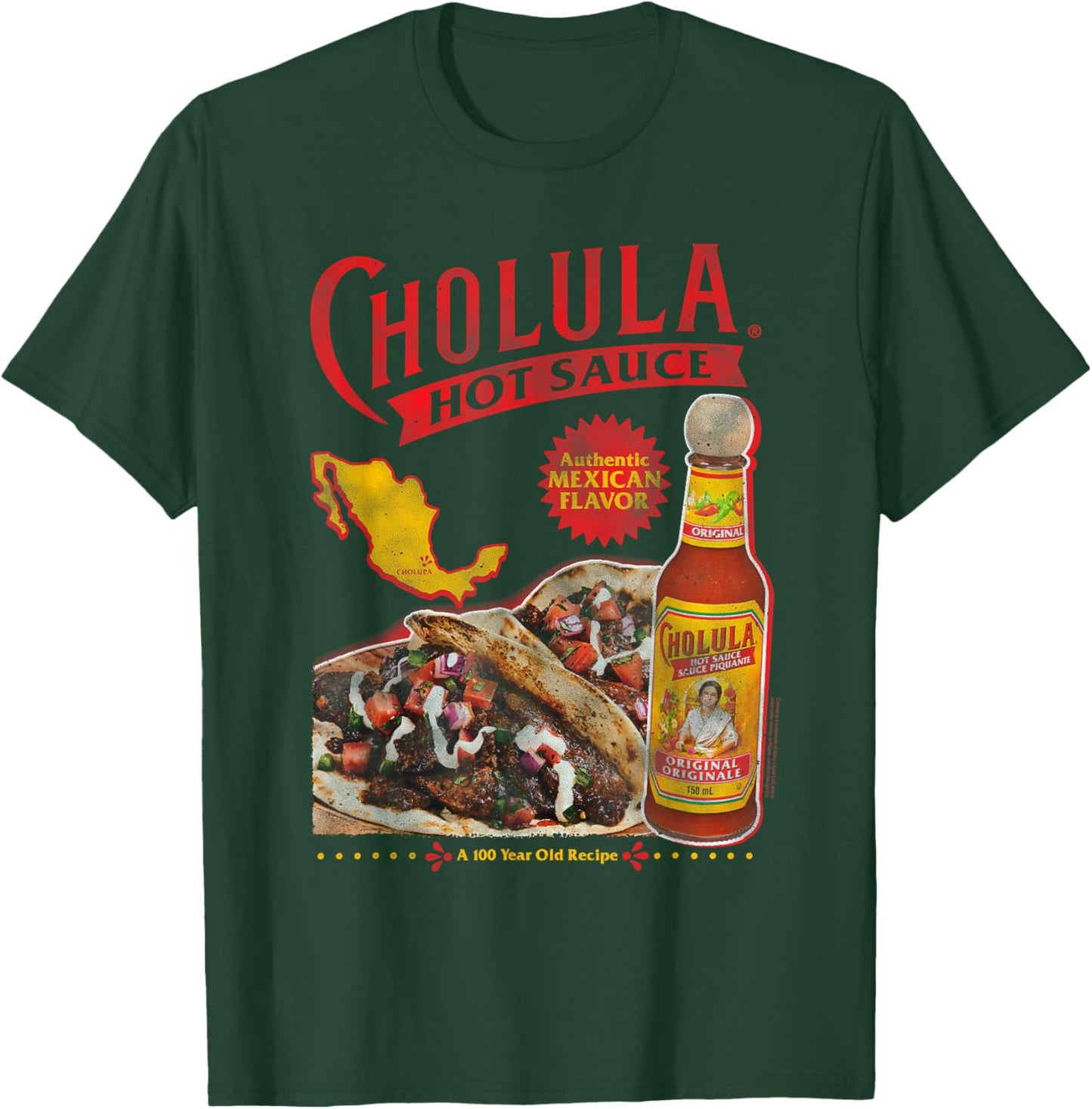 Cholula Authentic Mexican Flavor Hot Sauce T-Shirt - T-Shirt | Forest