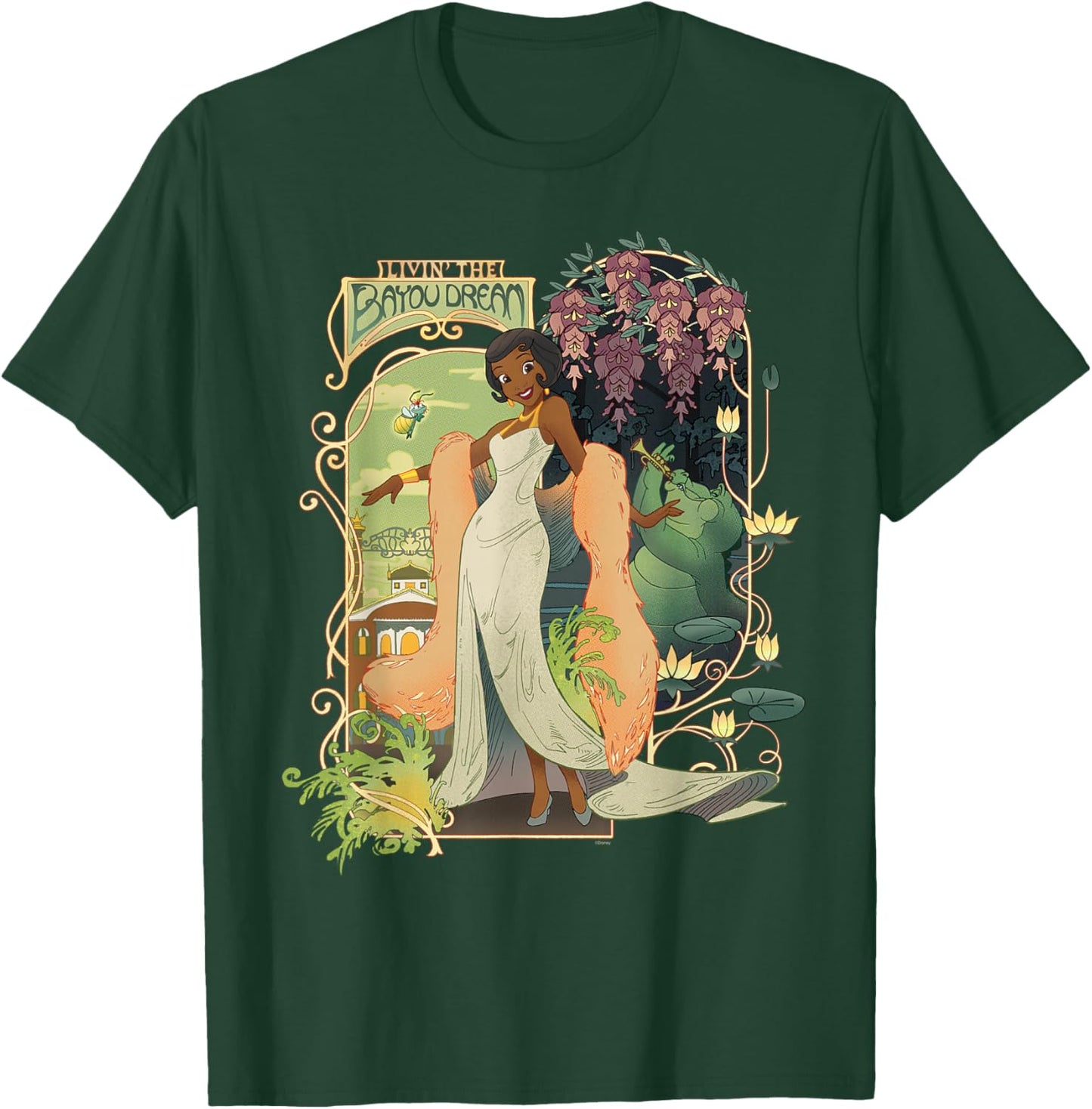 Disney Princess and The Frog Tiana Livin’ The Bayou Dream T-Shirt - T-Shirt | Forest
