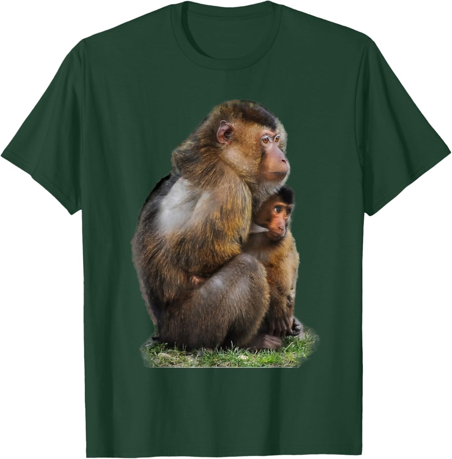 Really Like Macaque Monkey Macaques T-Shirt - T-Shirt | Forest