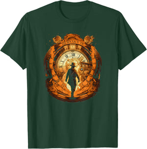 Time Traveler: Time Travel Tunnel Scientist in Time Machine T-Shirt - T-Shirt | Forest