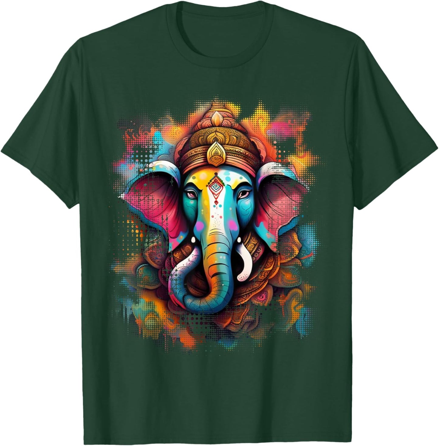 Indian Elephant God Ganesha Ganesh, Ganapati, Vinayaka T-Shirt - T-Shirt | Forest