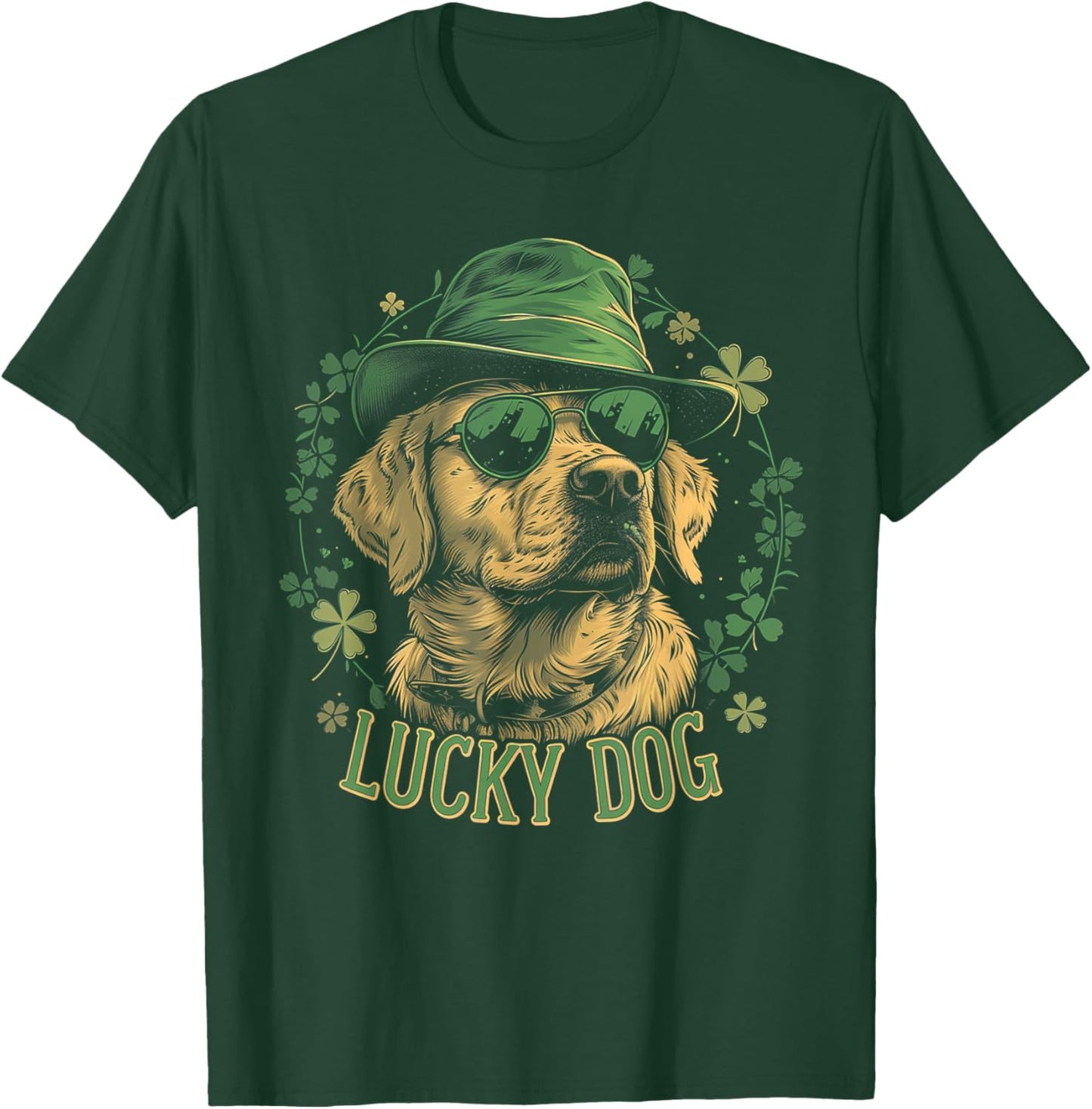 Labrador Retriever Dog St. Patrick's Day Saint Paddy's Irish Women Kids T-Shirt - T-Shirt | Forest
