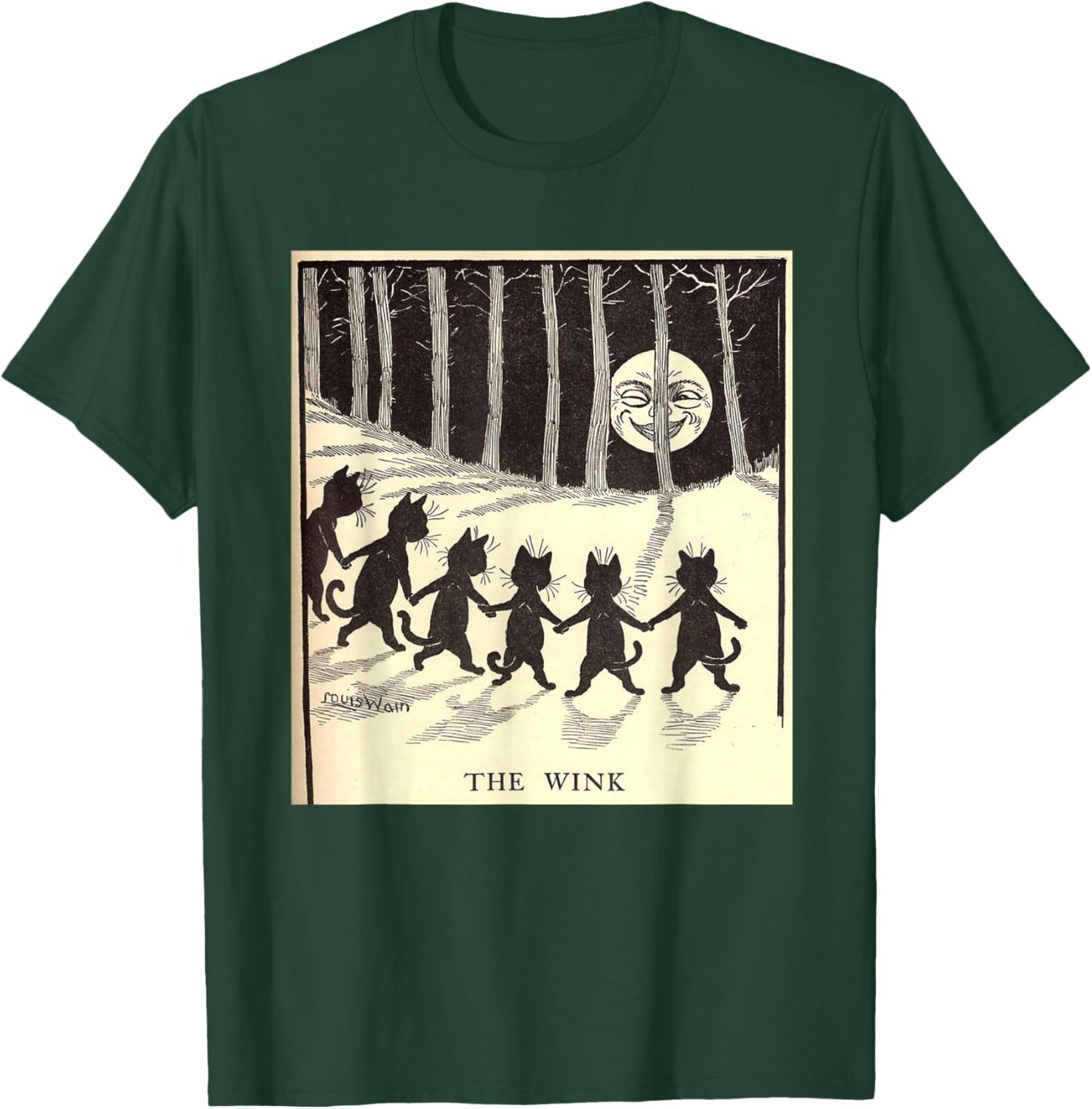 The Wink - Wain Cats Dancing Around The Moon T-Shirt - T-Shirt | Forest