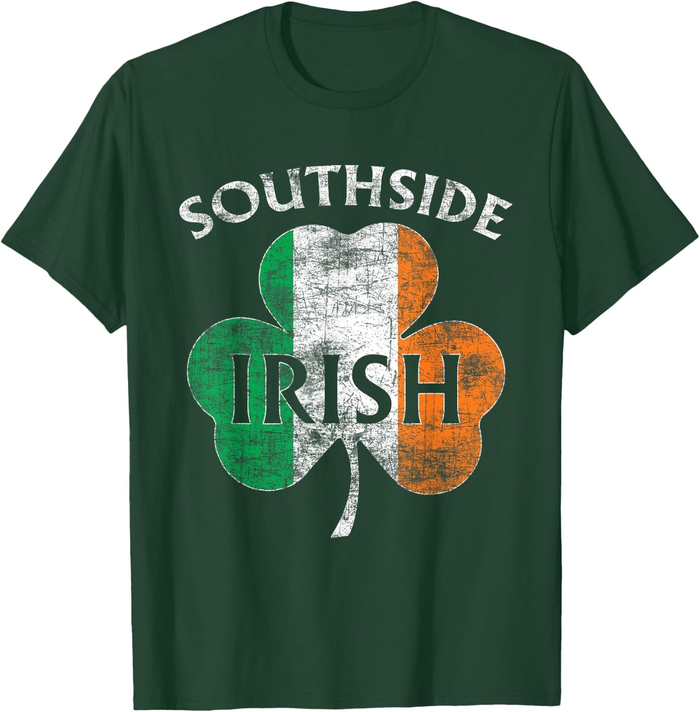 Chicago Southside Irish Flag St. Patrick's Day T-Shirt - T-Shirt | Forest