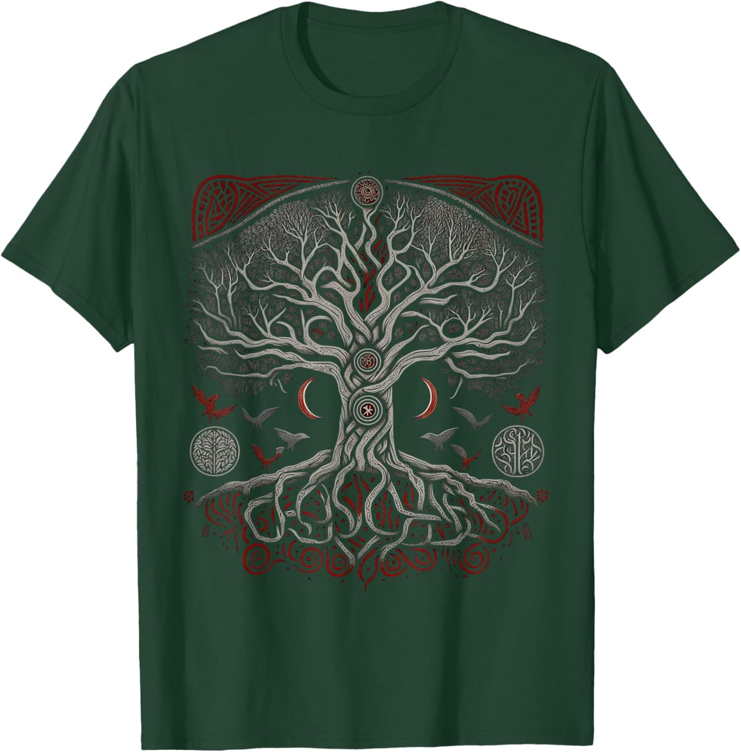 Tree of Life Viking Midgard Thor Walhalla T-Shirt - T-Shirt | Forest