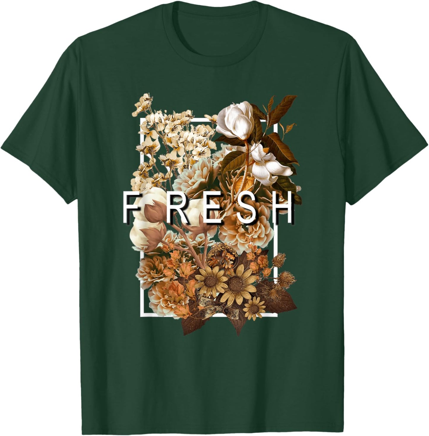 FRESH Brown Color T-Shirt - T-Shirt | Forest